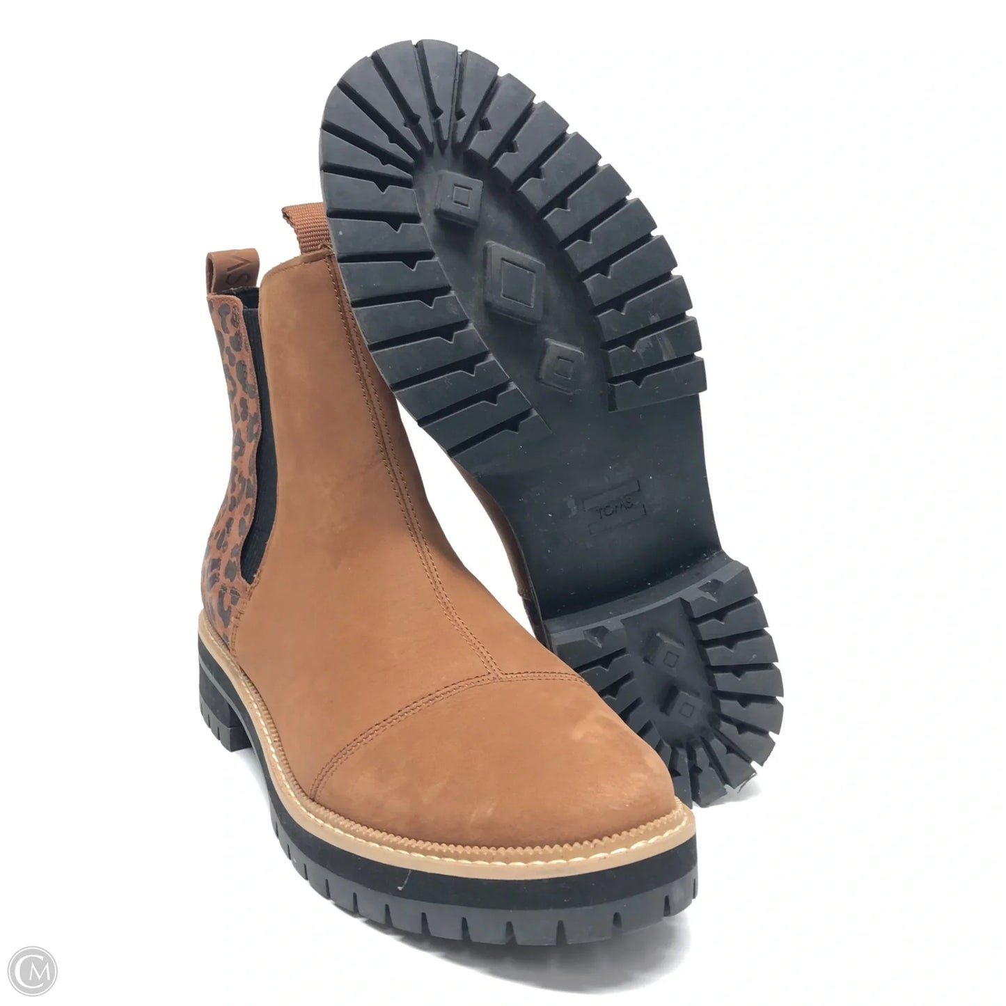 Boots Ankle Flats By Toms In Brown, Size: 9.5