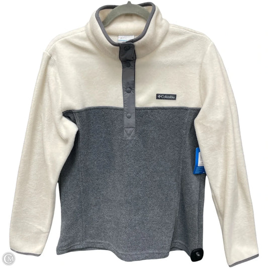 Jacket Fleece By Columbia In Grey & White, Size: M
