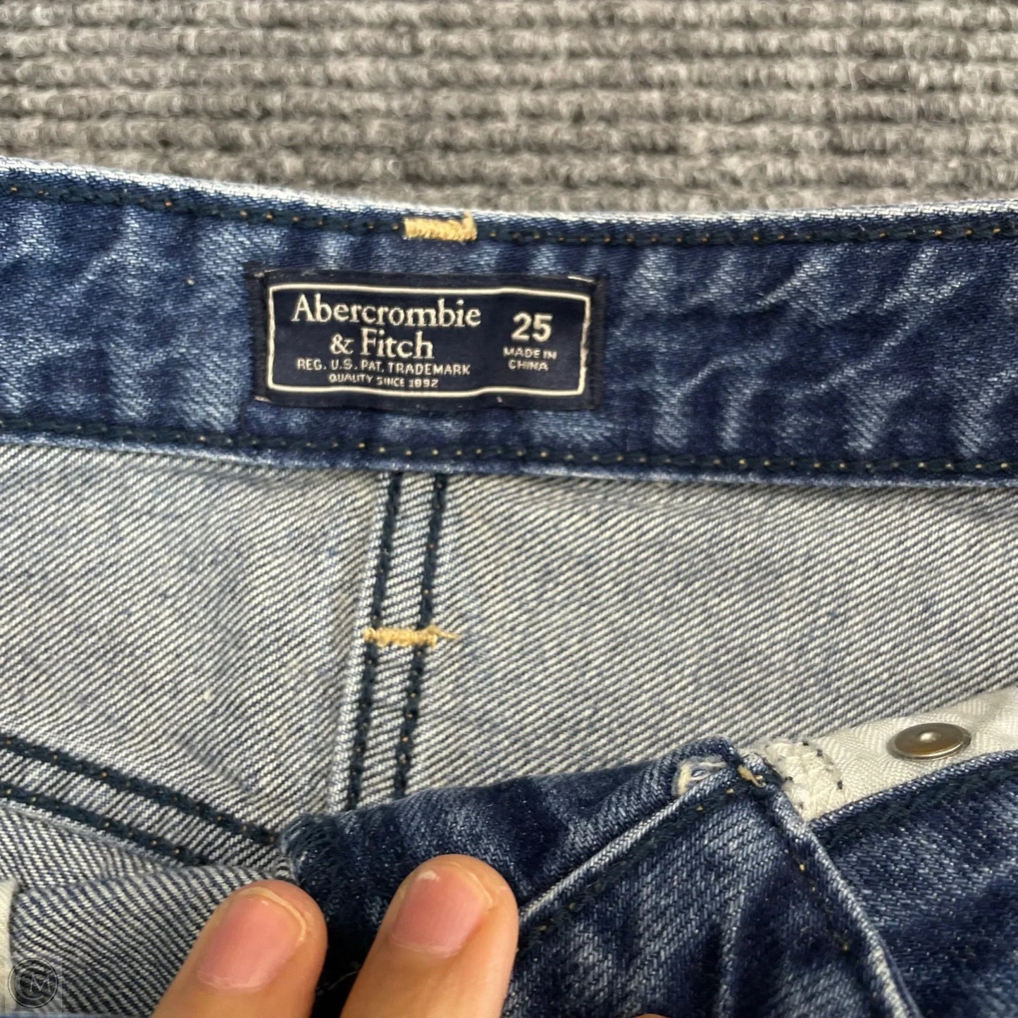 Skirt Mini & Short By Abercrombie And Fitch In Blue Denim, Size: 2