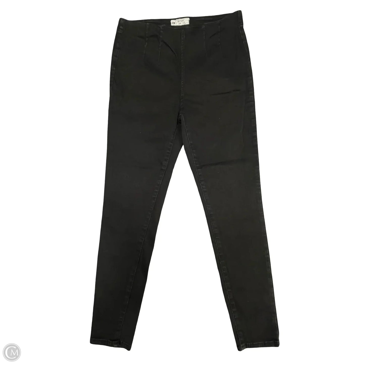 Jeans Jeggings By Free People In Black Denim, Size: 12