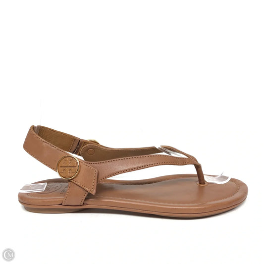 Sandals Designer By Tory Burch In Brown, Size: 5