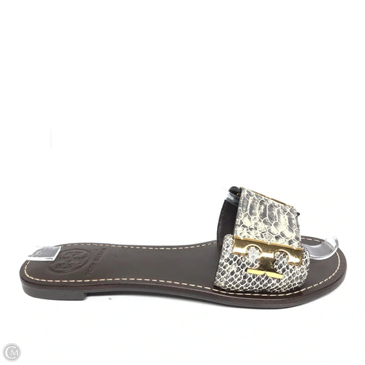 Sandals Designer By Tory Burch In Snakeskin Print, Size: 5