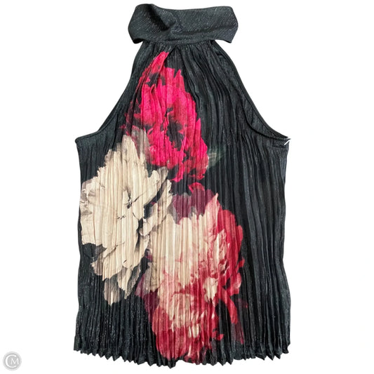 Top Sleeveless By Worthington In Black & Red, Size: S