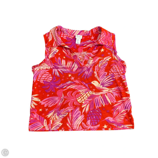 Top Sleeveless By Sigrid Olsen In Purple & Red, Size: S
