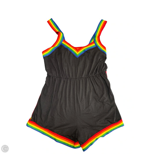 Romper By Shein In Black, Size: 1x