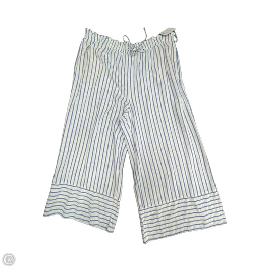 Pants Wide Leg By Lc Lauren Conrad In Blue & White, Size: 2x