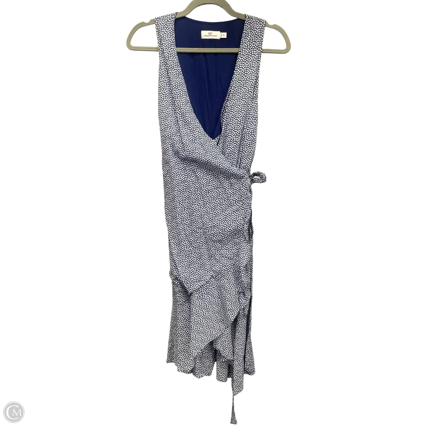 Dress Casual Midi By Vineyard Vines In Blue & White, Size: Xs