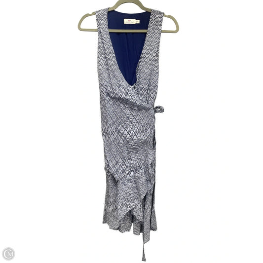 Dress Casual Midi By Vineyard Vines In Blue & White, Size: Xs