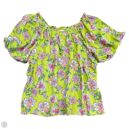 Top Short Sleeve By Clothes Mentor In Green, Size: L