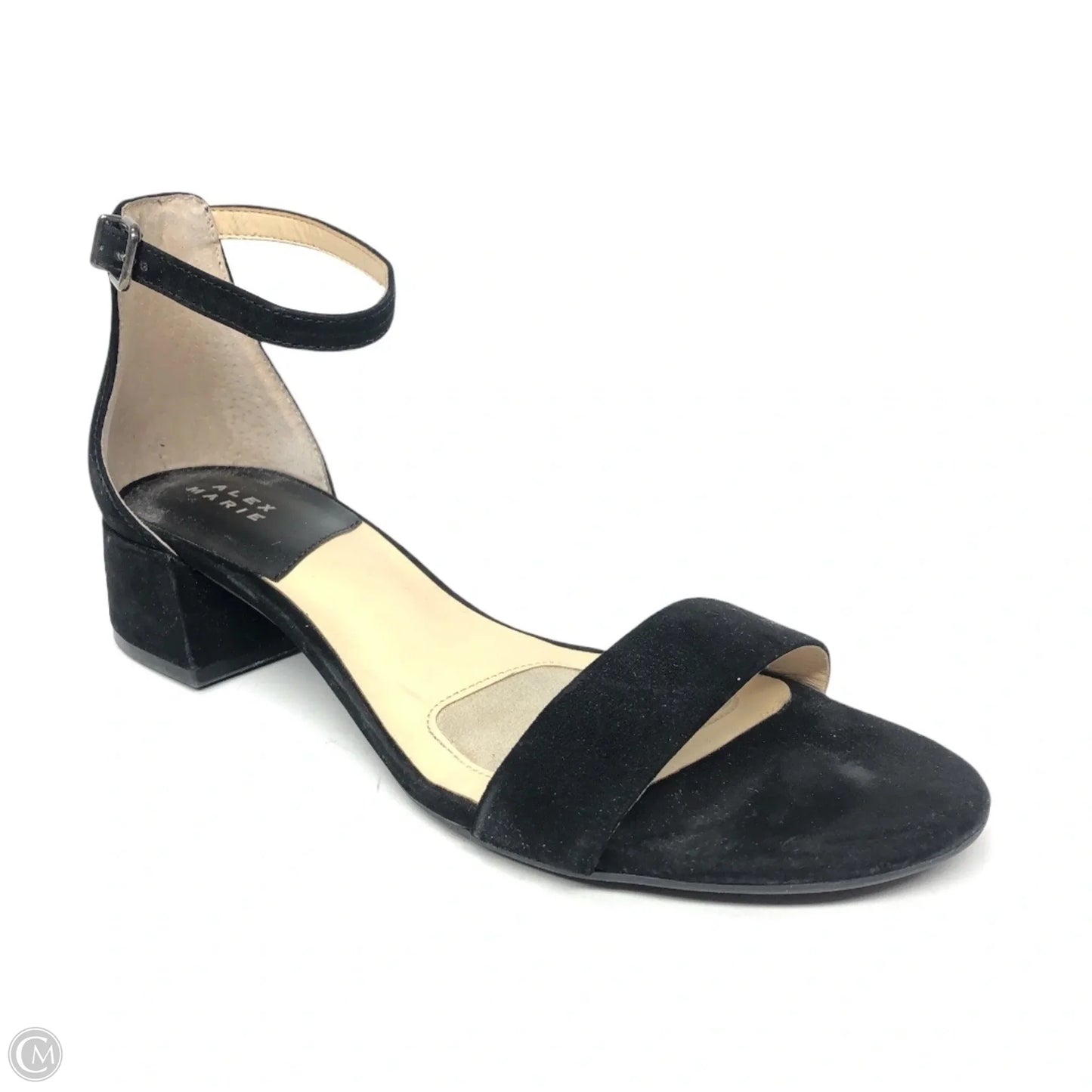 Sandals Heels Block By Alex Marie In Black, Size: 9