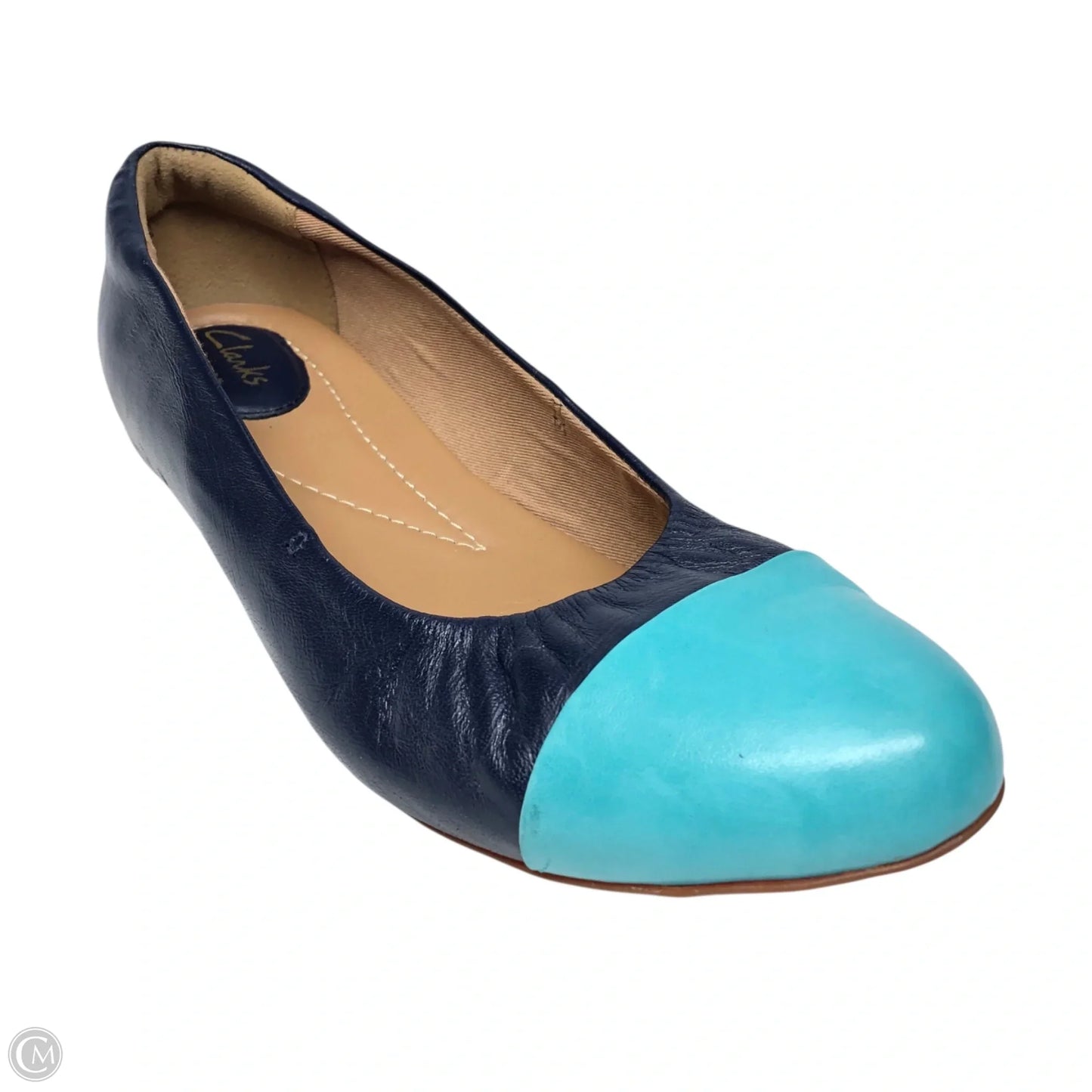 Shoes Flats By Clarks In Blue, Size: 9.5