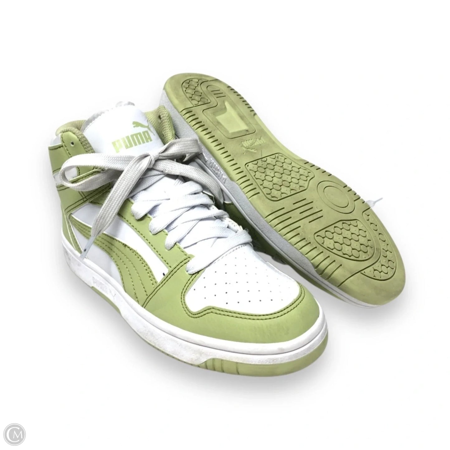 Shoes Sneakers By Puma In Green, Size: 7