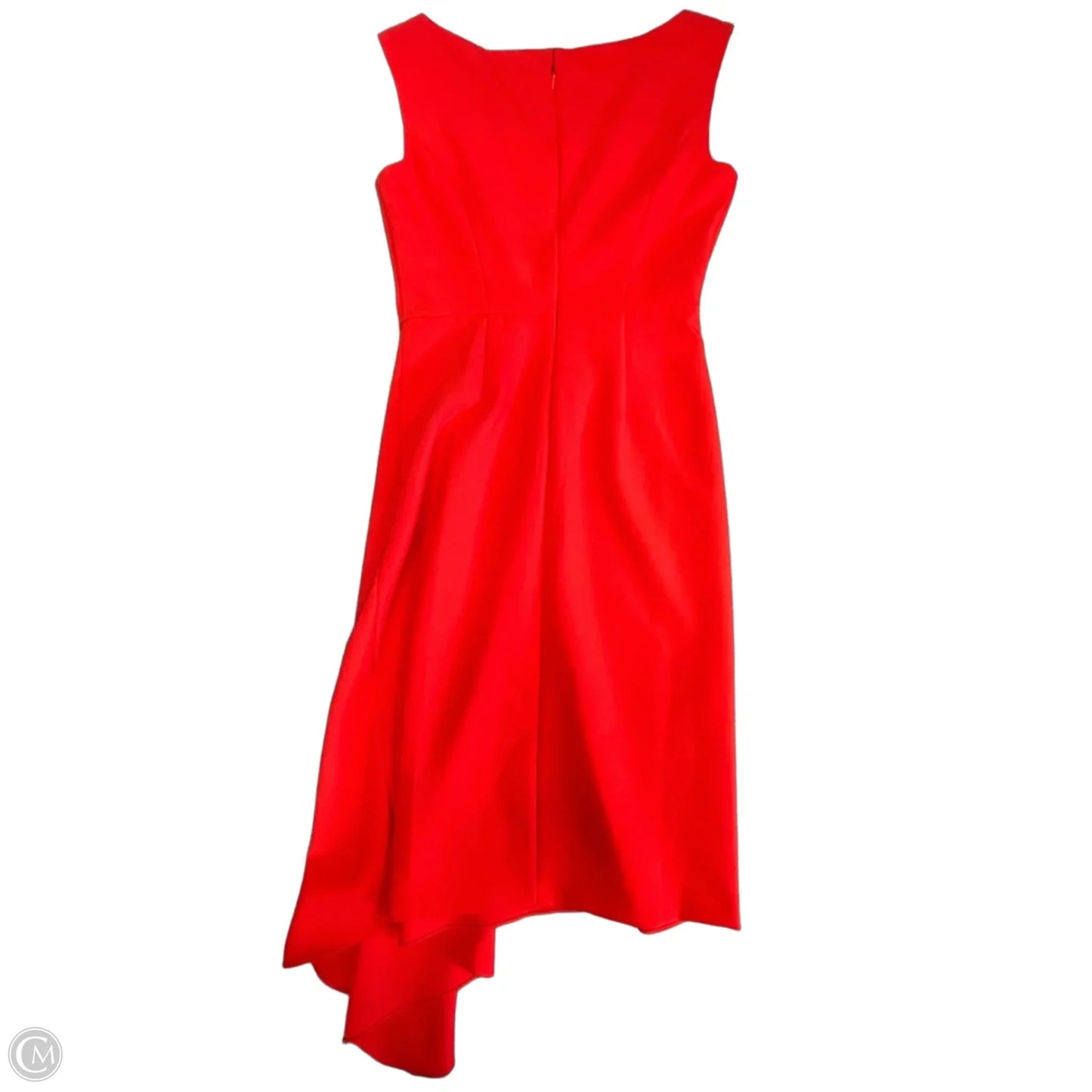 Dress Casual Midi By Donna Karan In Red, Size: 4