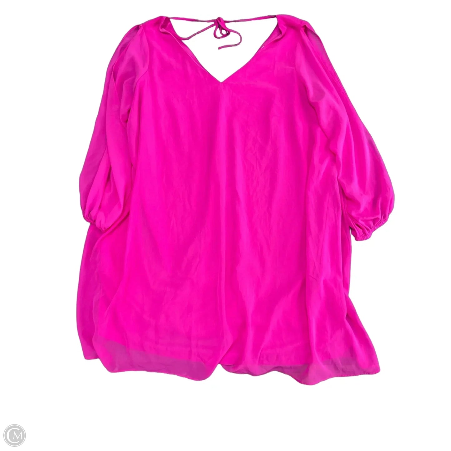 Dress Casual Short By Clothes Mentor In Pink, Size: 2x