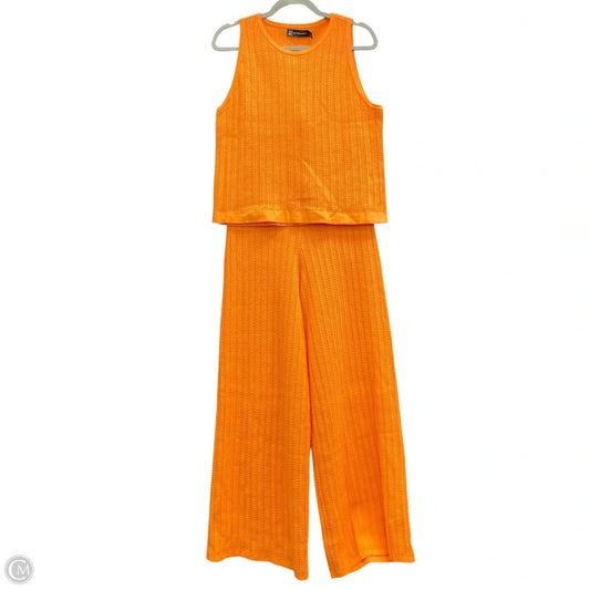 Lounge Set Pants By New York And Co In Orange, Size: L