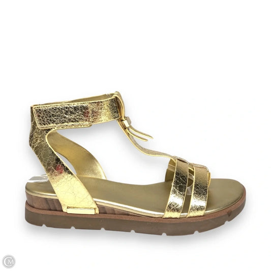 Sandals Flats By Franco Sarto In Gold, Size: 8.5