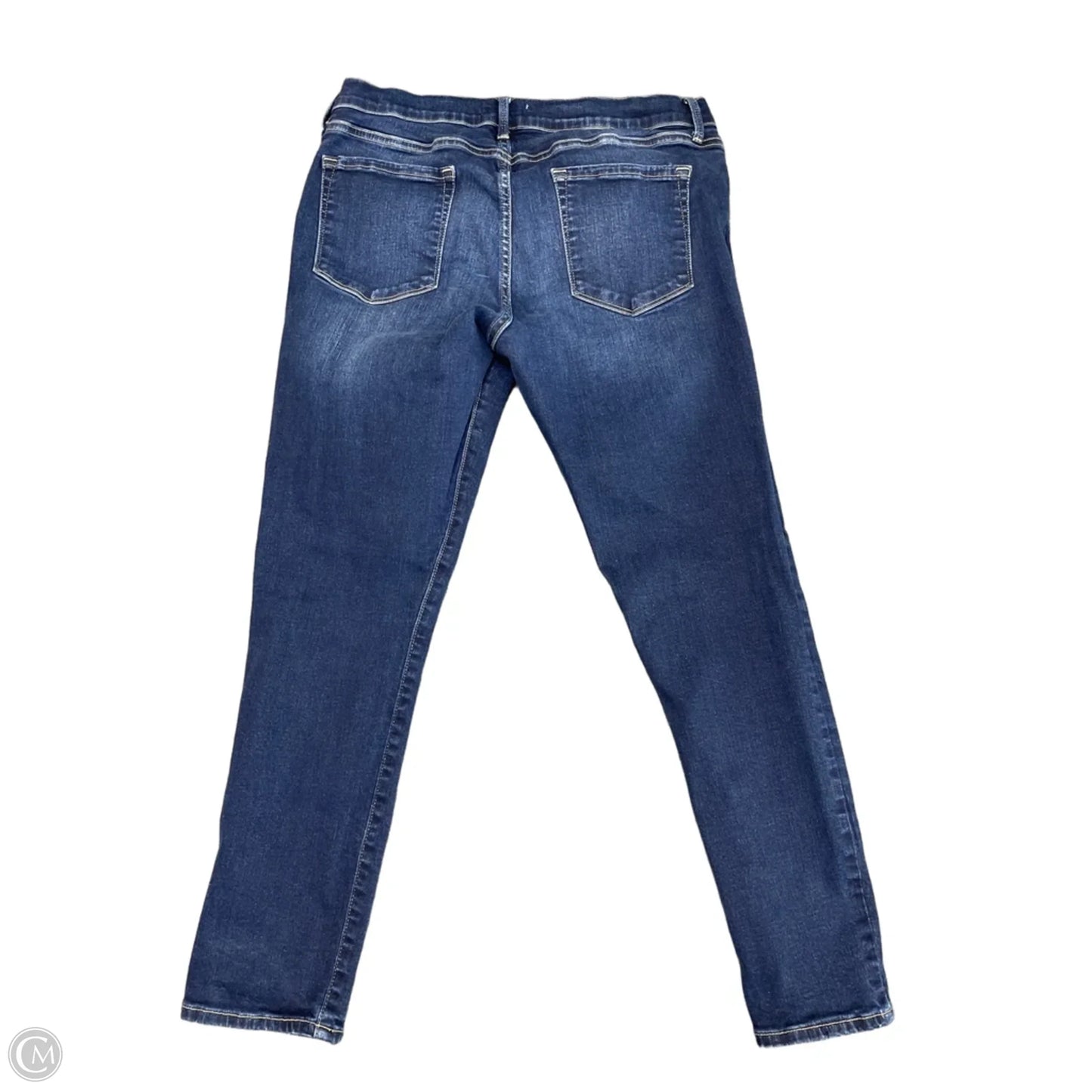 Jeans Skinny By Frame In Blue Denim, Size: 14