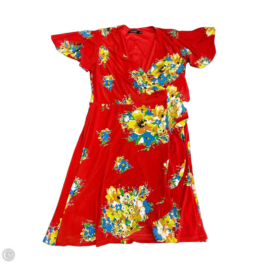 Dress Casual Midi By Lauren By Ralph Lauren In Red, Size: 12
