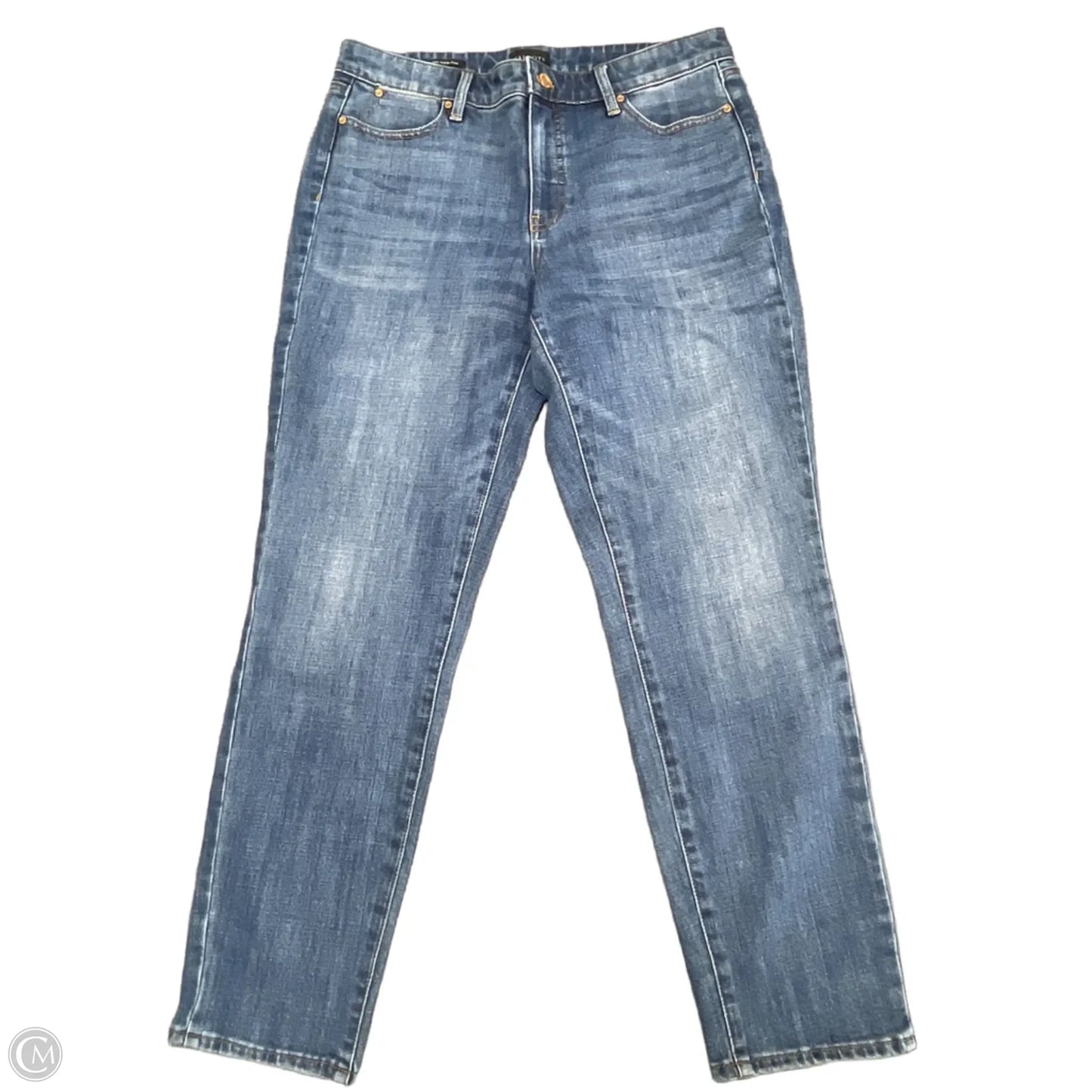 Jeans Straight By Talbots In Blue Denim, Size: 10