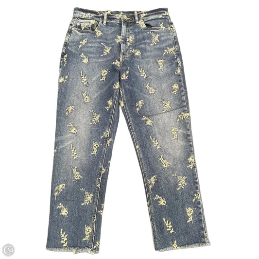 Jeans Skinny By Rebecca Taylor In Blue & Cream, Size: M