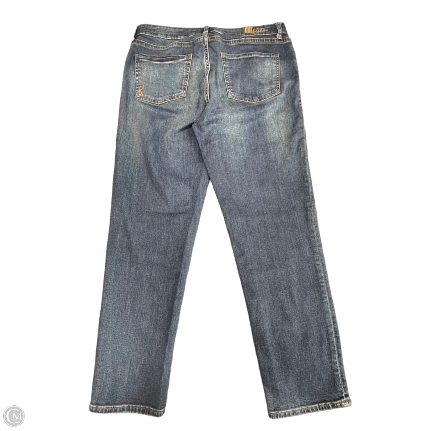 Jeans Straight By Kut In Blue Denim, Size: 10
