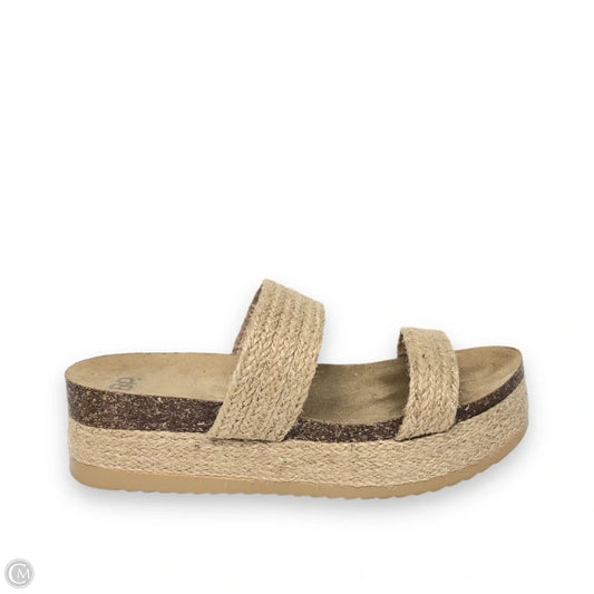 Sandals Heels Platform By Bp In Beige, Size: 8