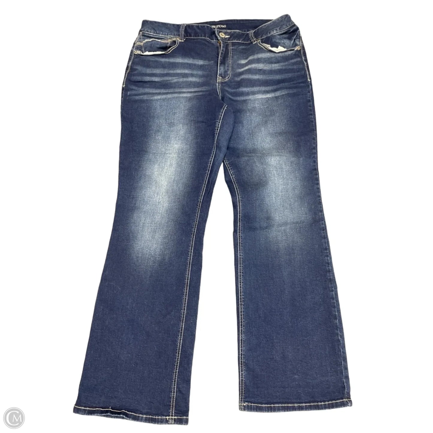 Jeans Boot Cut By Maurices In Blue Denim, Size: 18