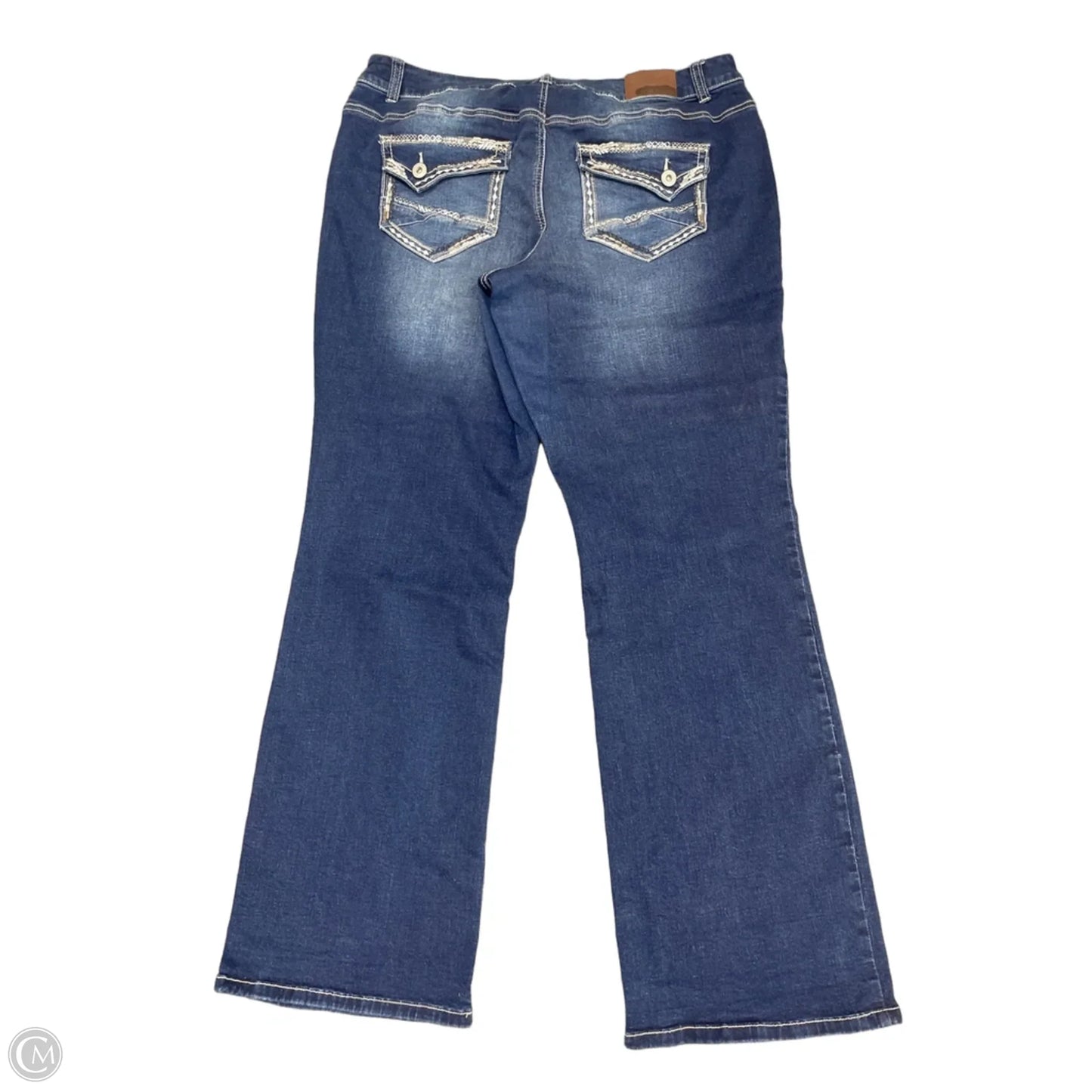Jeans Boot Cut By Maurices In Blue Denim, Size: 18