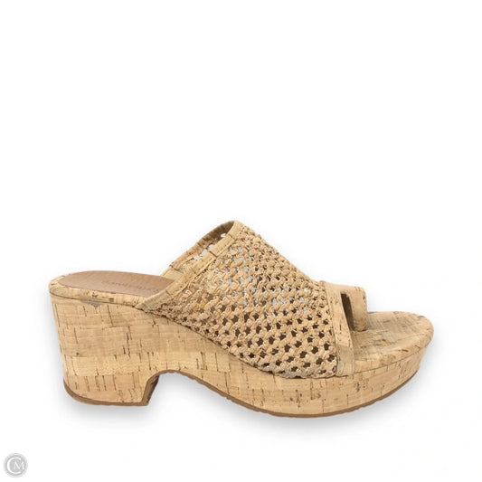 Sandals Heels Platform By Bare Traps In Brown, Size: 8