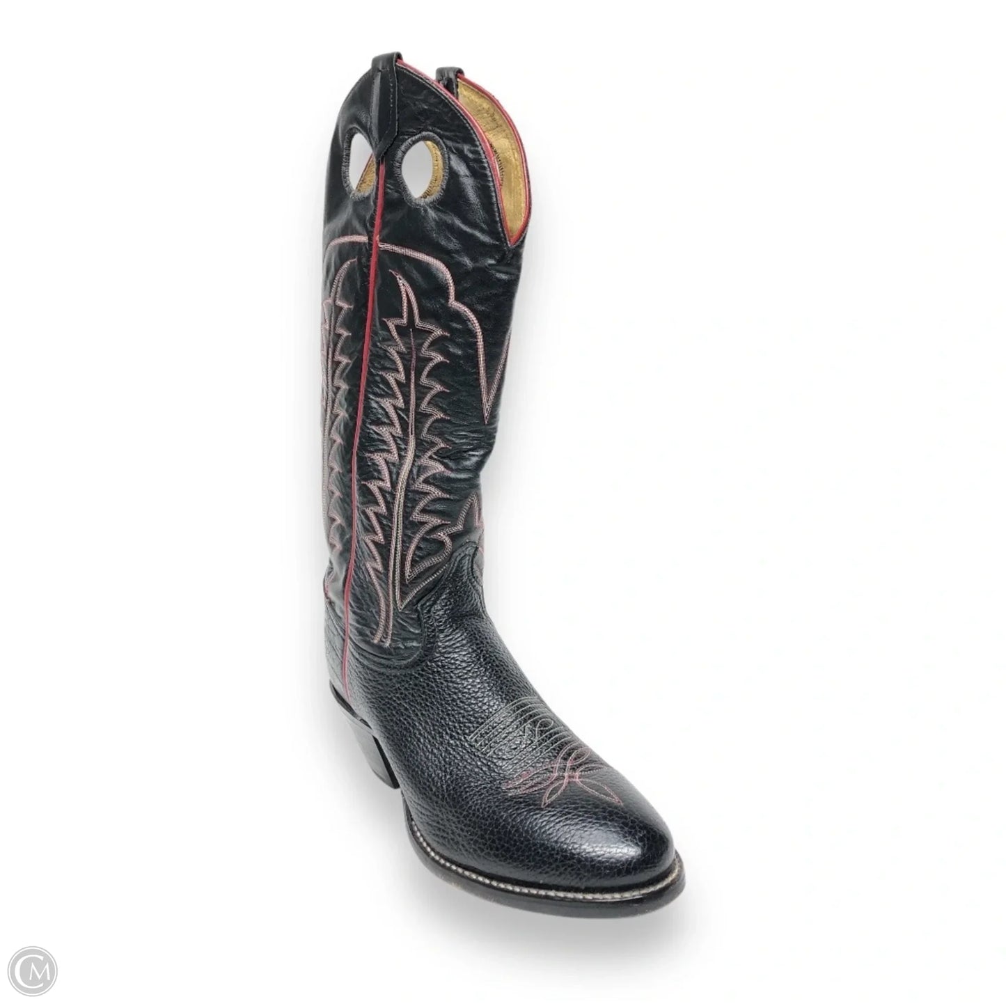 Boots Western By Tony Lama In Black & Red, Size: 9