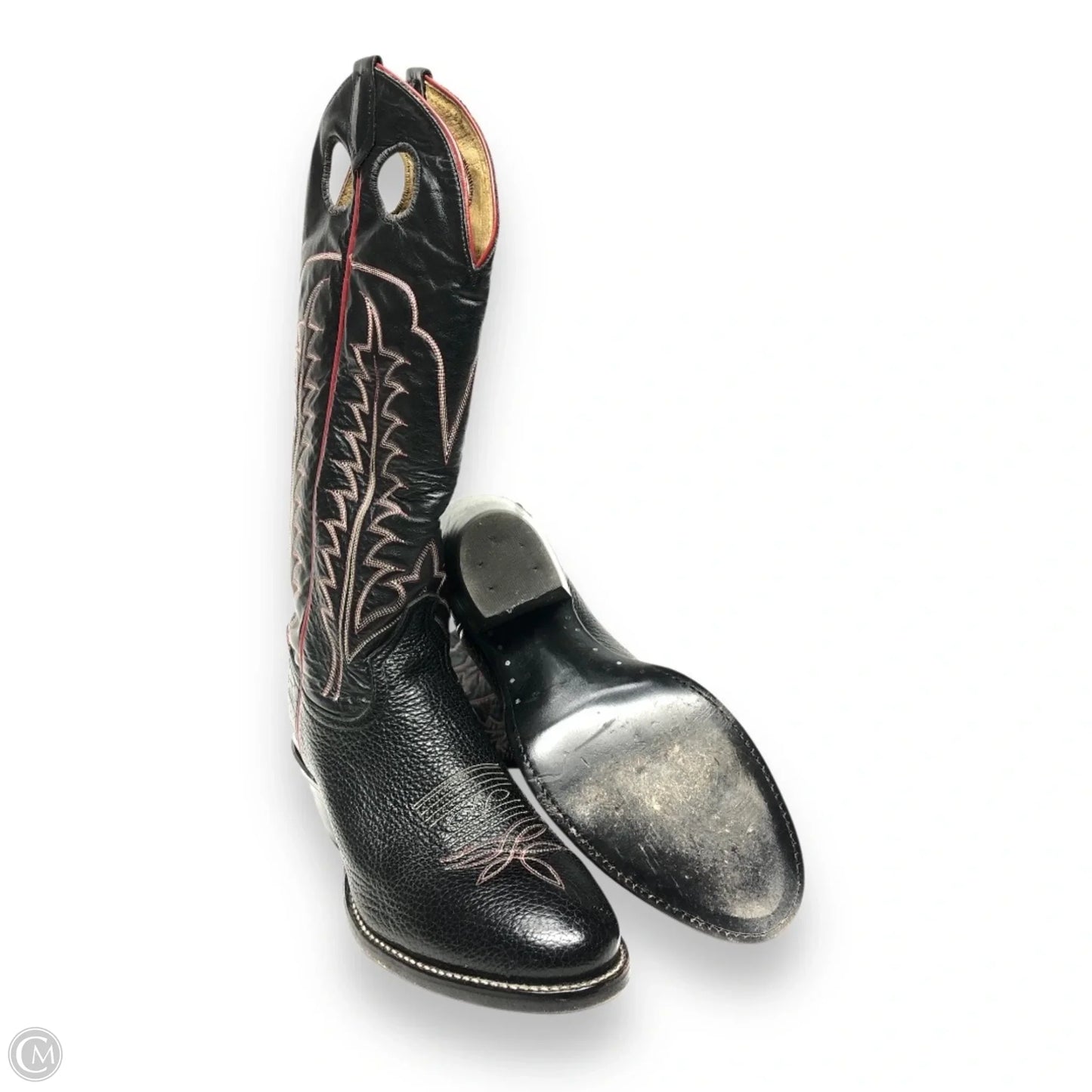 Boots Western By Tony Lama In Black & Red, Size: 9