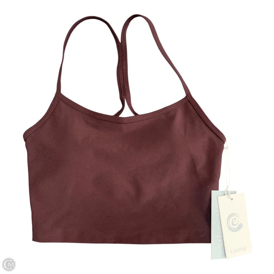 Athletic Bra By Johnny Was In Maroon, Size: Xs