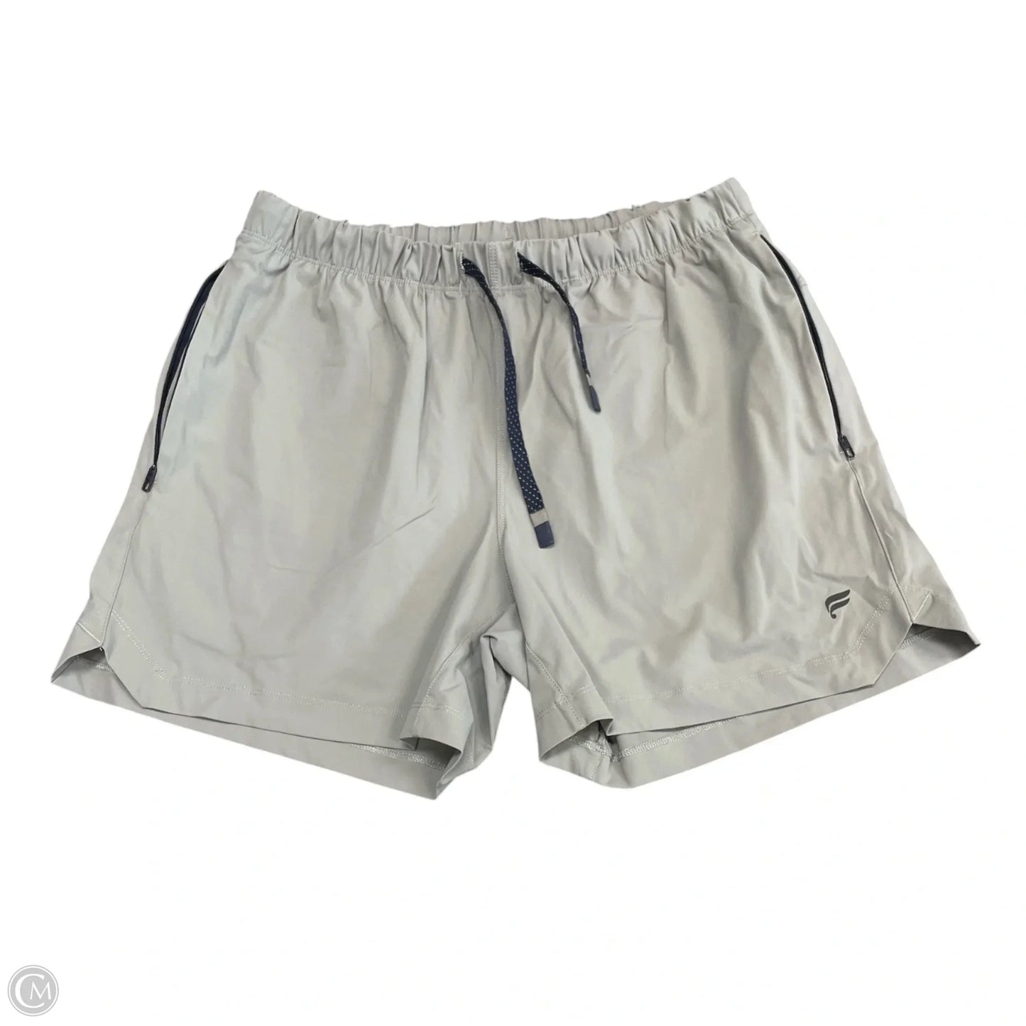 Athletic Shorts By Fabletics In Grey, Size: L