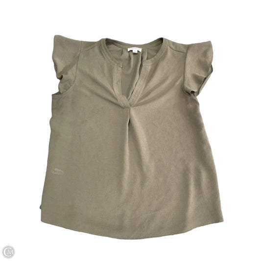 Top Short Sleeve By Calvin Klein In Green, Size: L