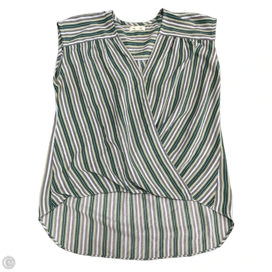 Top Short Sleeve By Max Studio In Blue & Green, Size: S