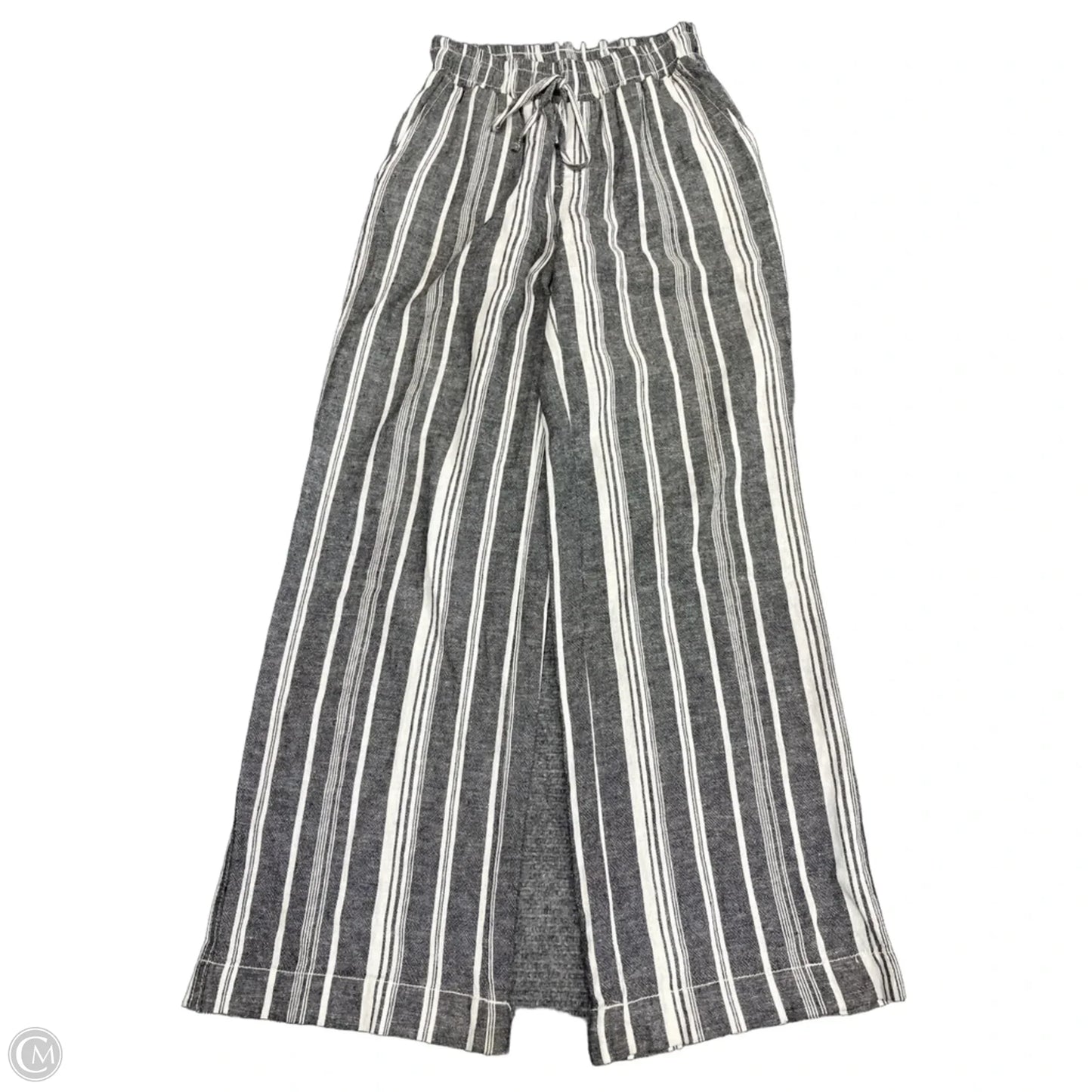 Pants Wide Leg By Briggs In Grey & White, Size: Xs