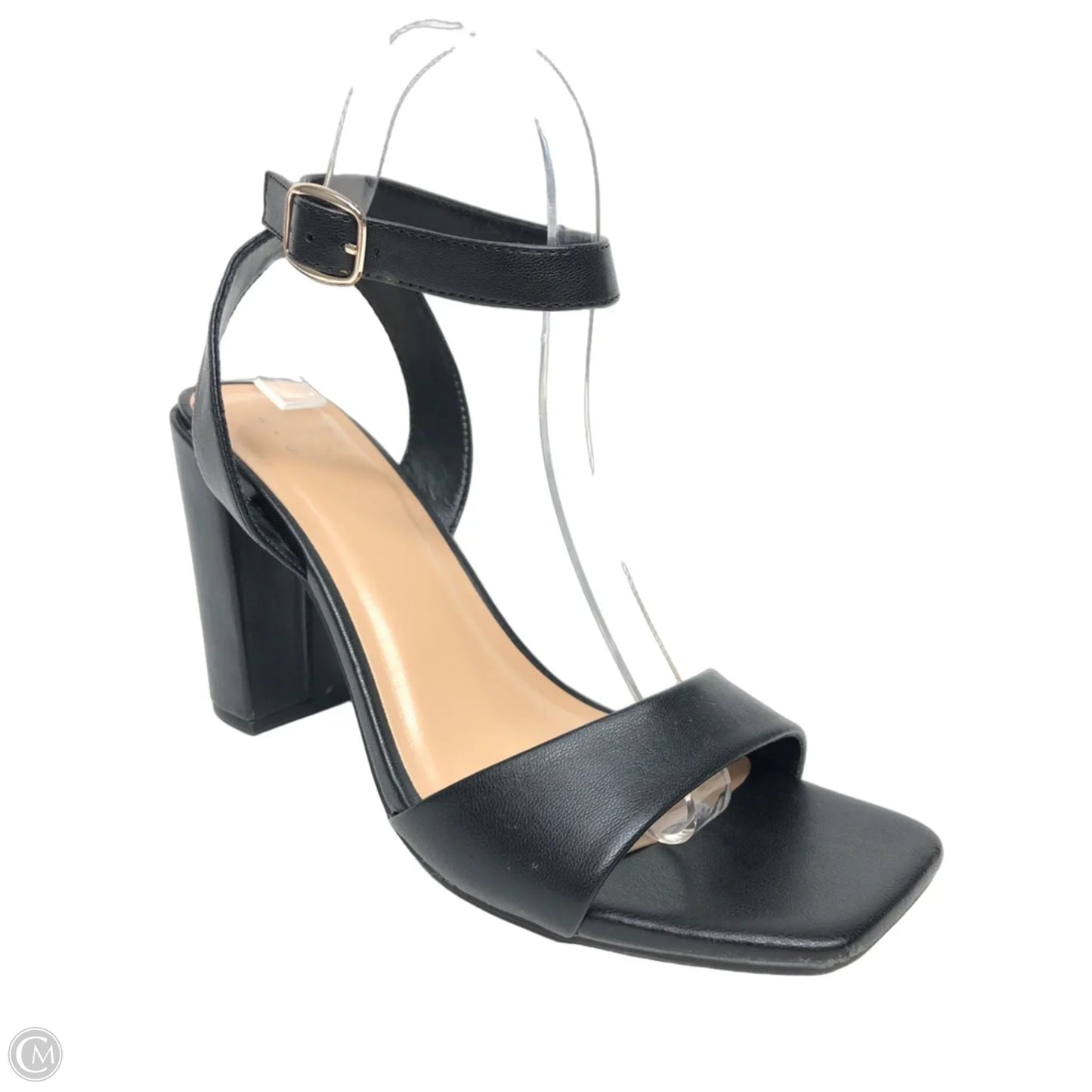 Sandals Heels Block By A New Day In Black, Size: 9