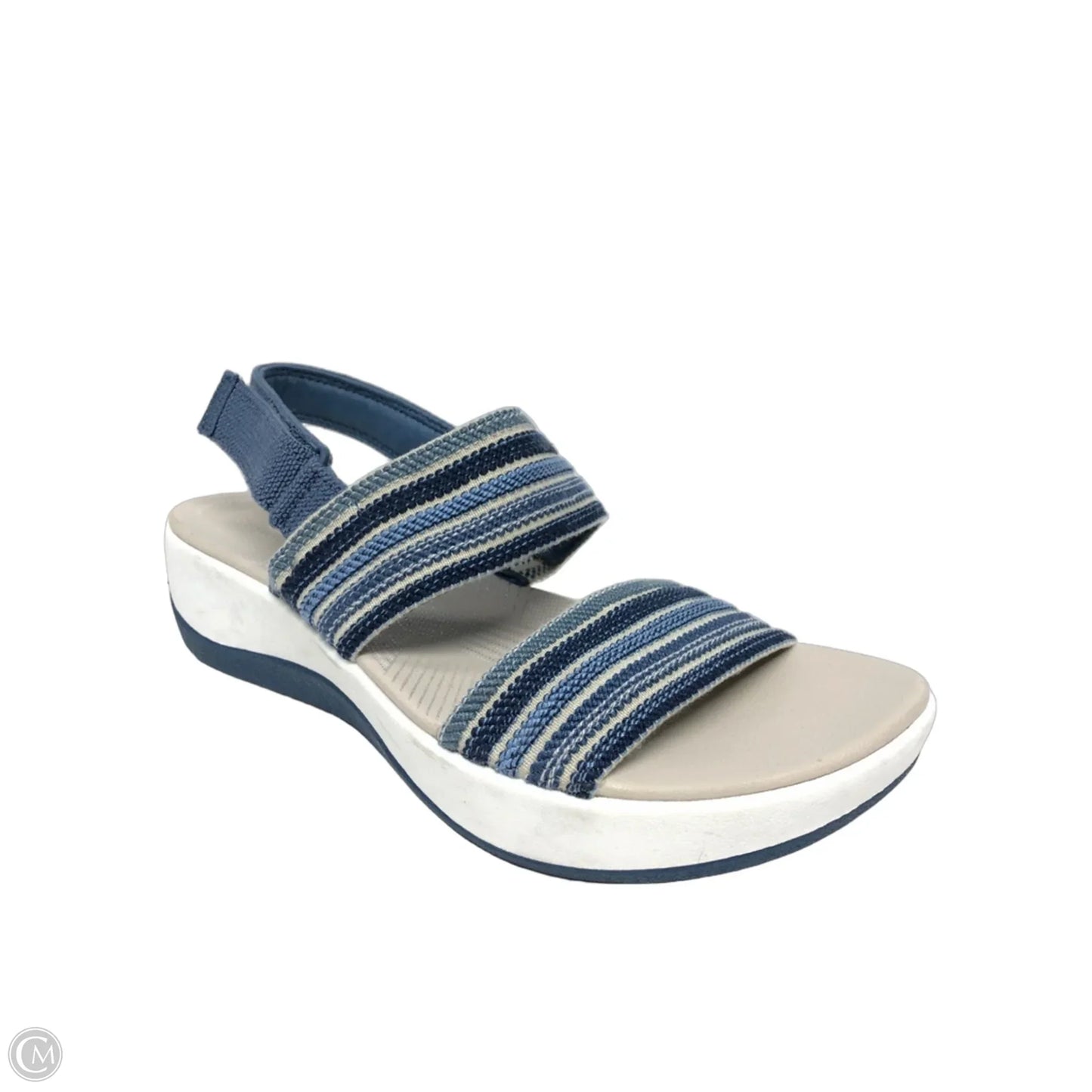 Sandals Flats By Clarks In Blue, Size: 8