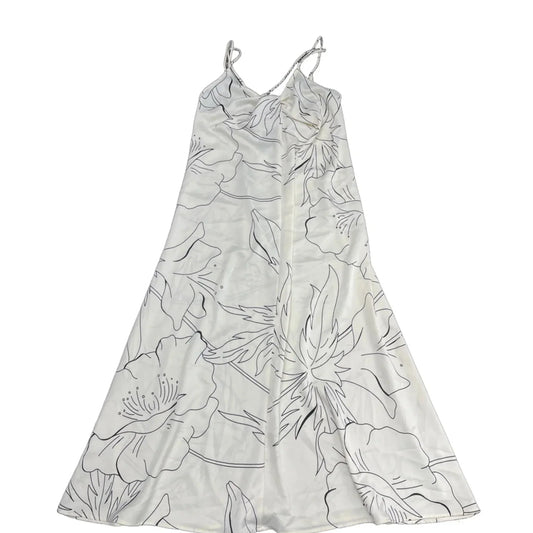 Dress Casual Midi By Banana Republic In Cream, Size: Sp