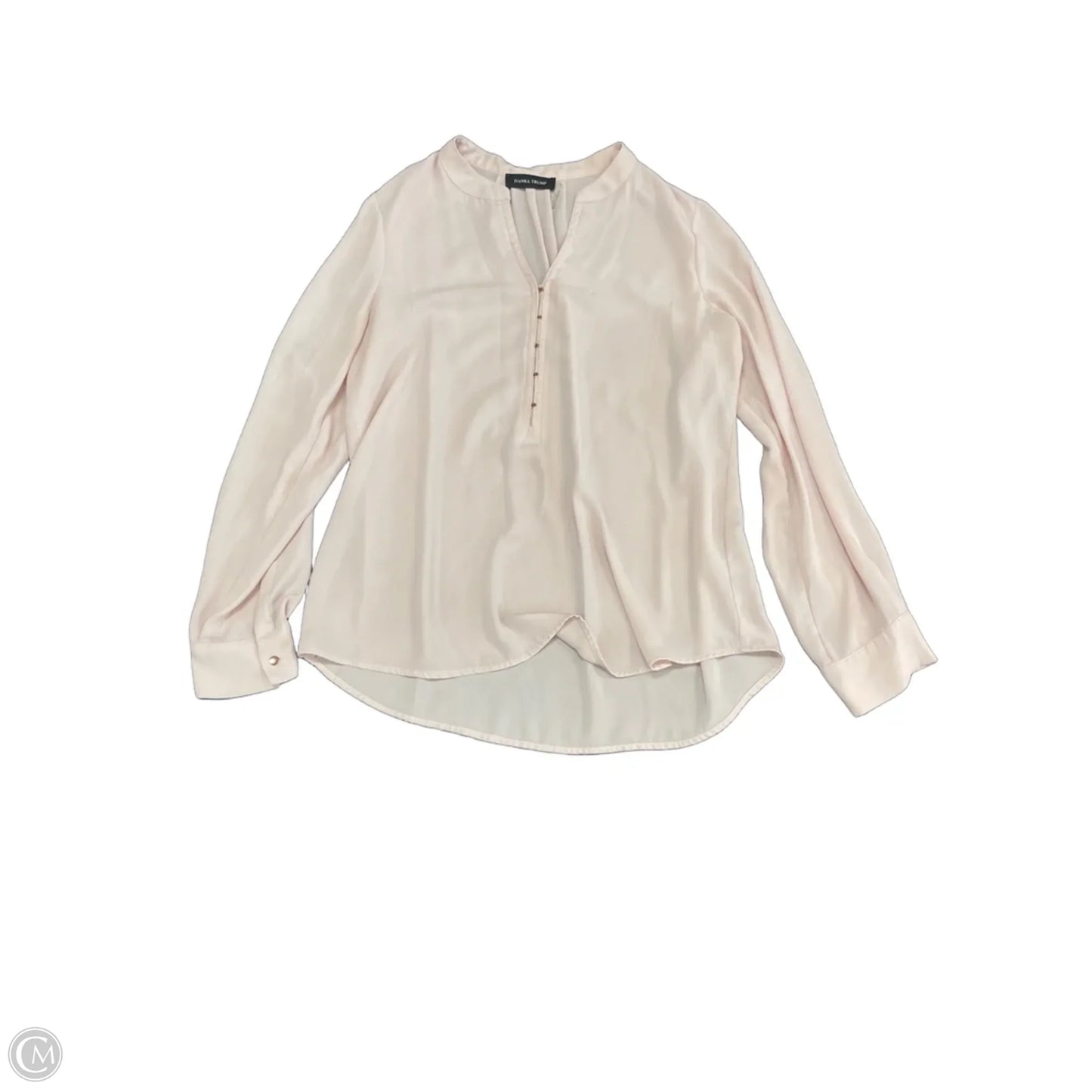 Blouse Long Sleeve By Ivanka Trump In Pink, Size: L