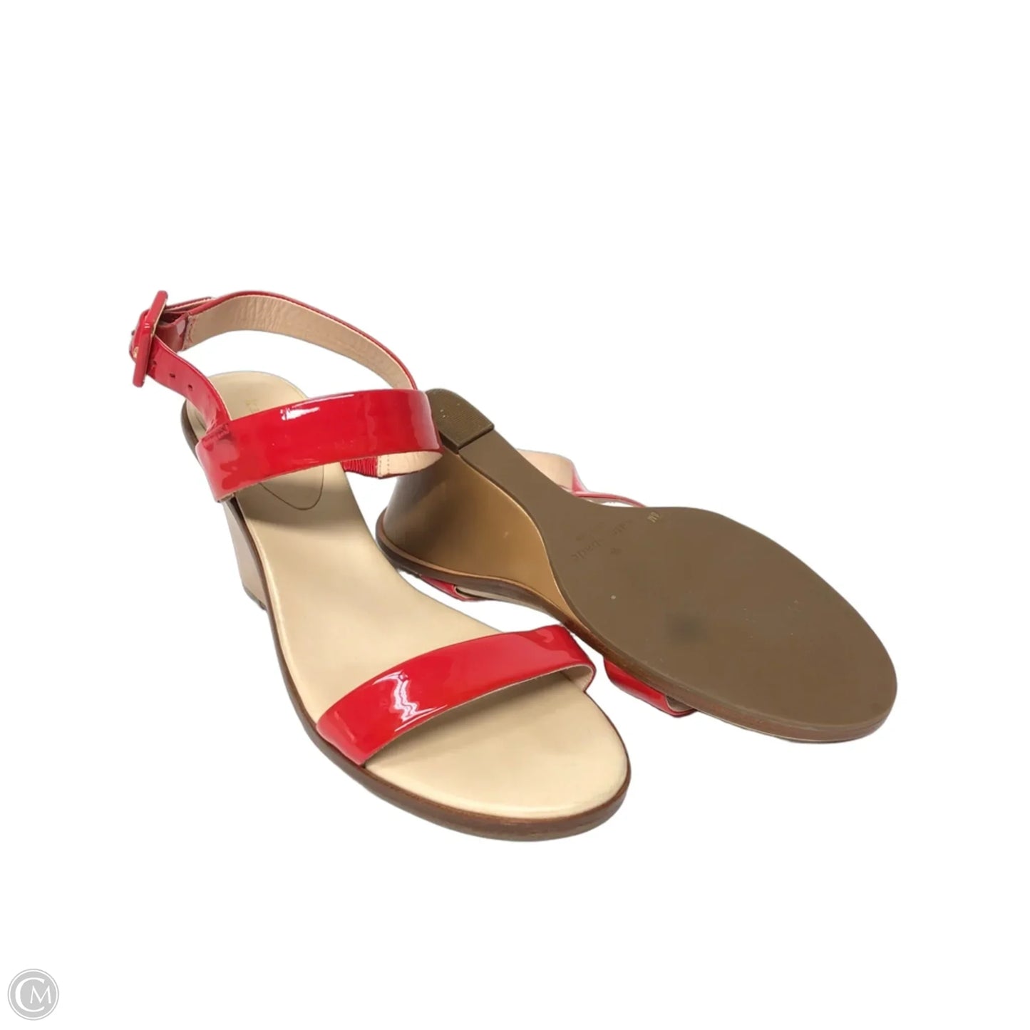 Sandals Designer By Kate Spade In Red, Size: 8