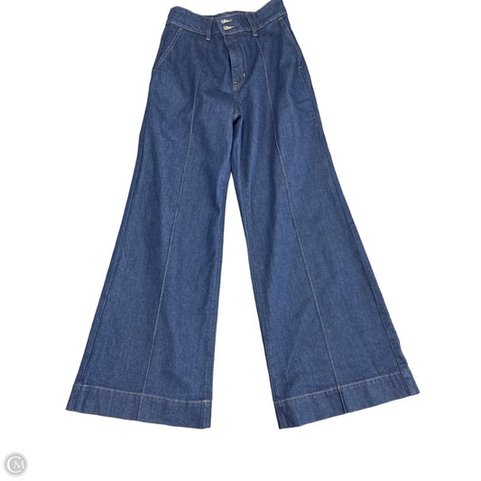 Jeans Wide Leg By J. Crew In Blue Denim, Size: 10