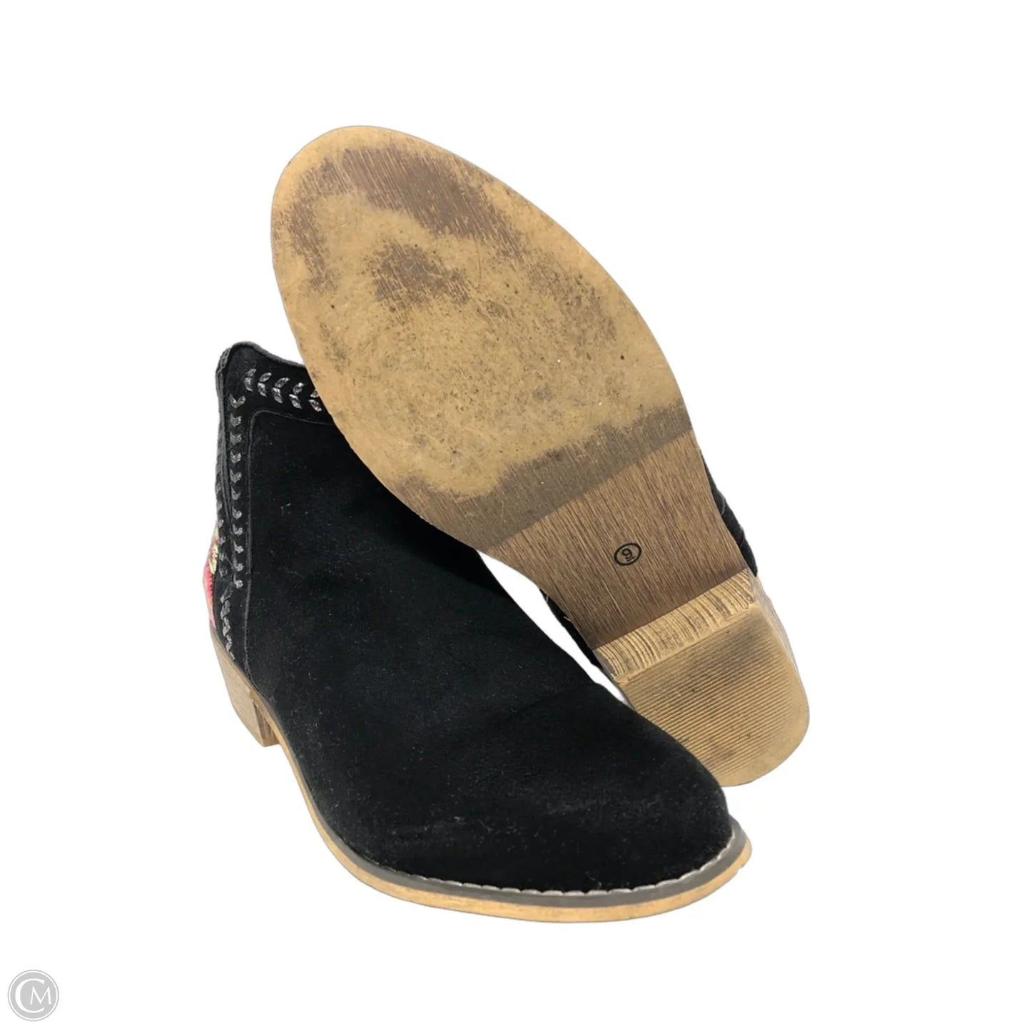 Boots Ankle Heels By Tiara In Black, Size: 9