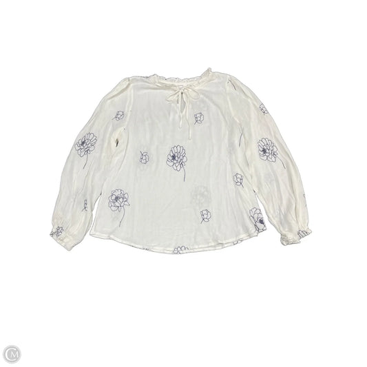 Top Long Sleeve By Maurices In Cream, Size: Xl