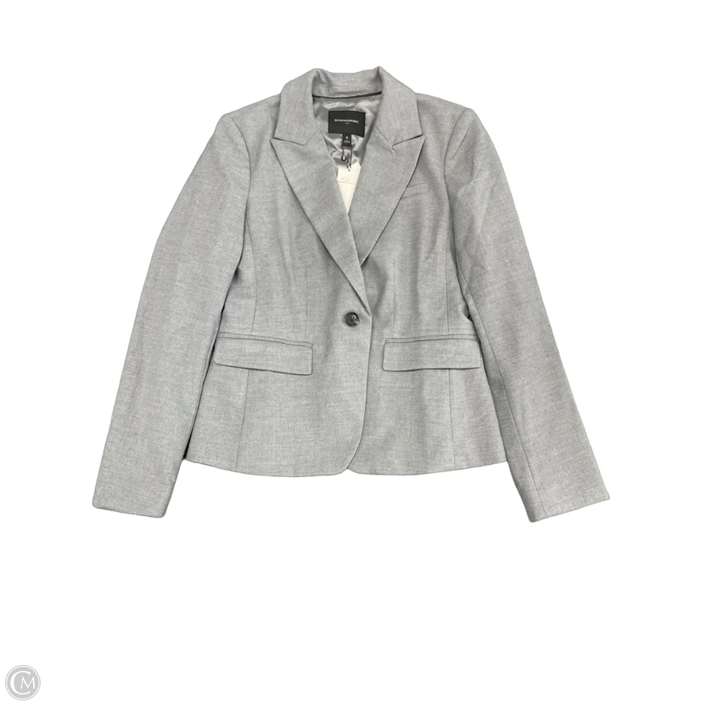 Blazer By Banana Republic In Grey, Size: 0
