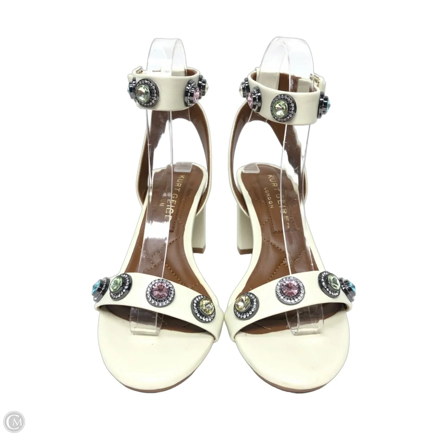 Sandals Designer By Kurt Geiger In Cream, Size: 6