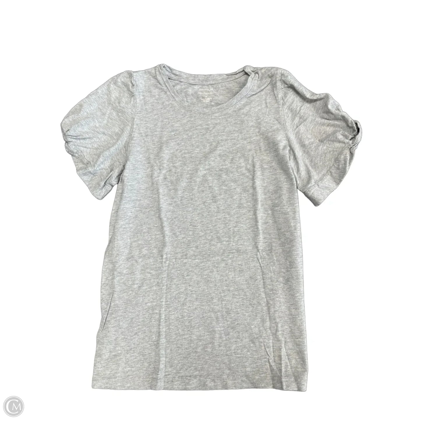 Top Short Sleeve Basic By Banana Republic In Grey, Size: M