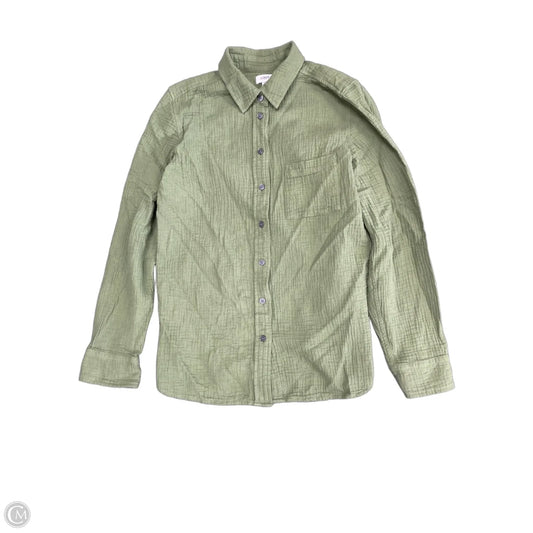 Top Long Sleeve By J. Crew In Green, Size: S