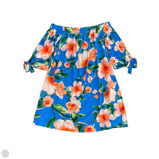 Dress Casual Short By Vince Camuto In Blue & Red, Size: 12