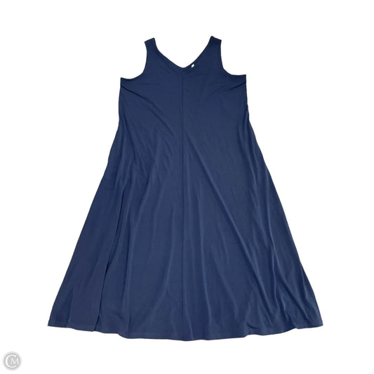 Dress Casual Midi By Chicos In Navy, Size: Xl